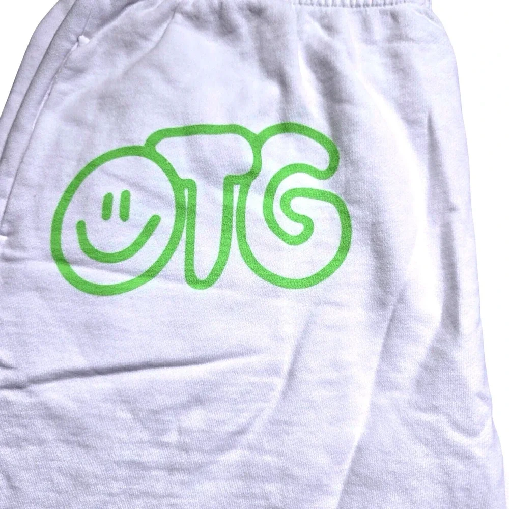 Off The Grid Records John Summit What A Life White Sweat Shorts Mens Medium